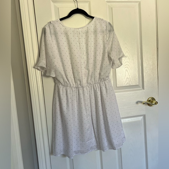 BCBGeneration Wrap Dress in Optic White - Picture 4 of 5